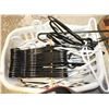 Image 1 : LAUNDRY BASKET FULL OF HANGERS