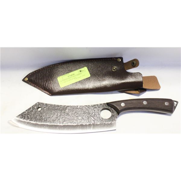 NEW FORGECRAFT HI-CARBON STEEL BUTCHER KNIFE