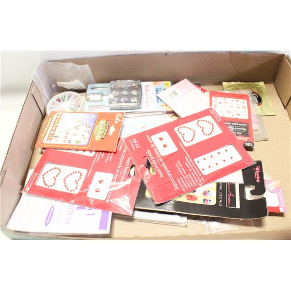 FLAT OF NAIL ART AND OTHER PRODUCTS
