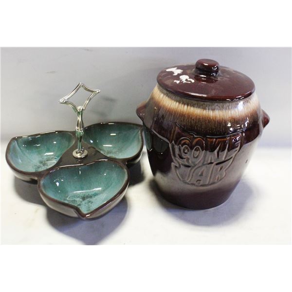 ESTATE POTTERY INCKUDING COOKIE JAR +