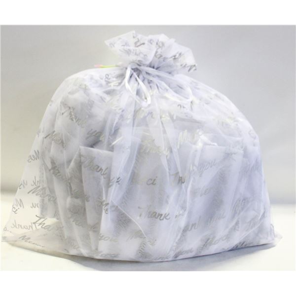 50 XL 'THANK YOU' ORGANZA BAGS