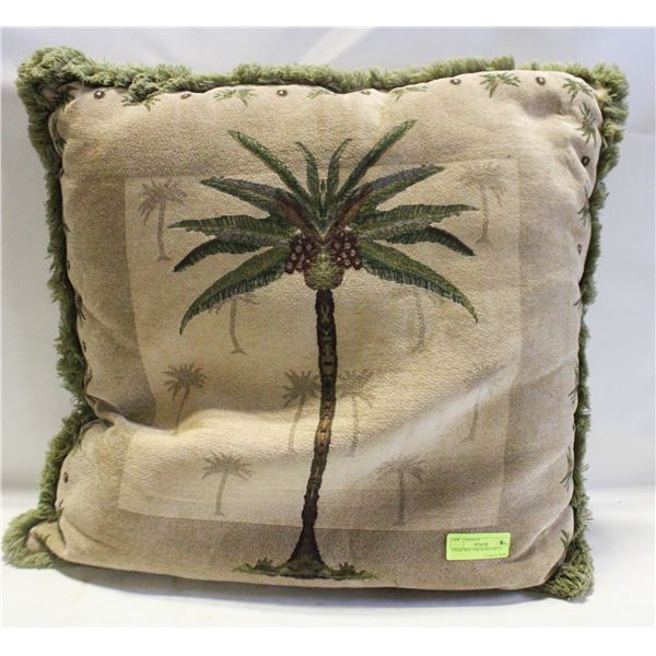 PALM TREE THROW PILLOW 24"