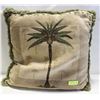 Image 1 : PALM TREE THROW PILLOW 24"