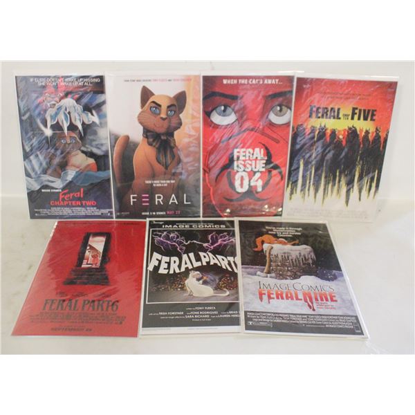 ALL NEW INDY COMICS FERAL HORROR CVR’S