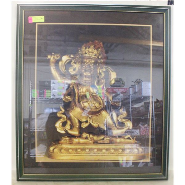 28X30 GOLD-GILT TIBETAN BHUDDIST DEITY