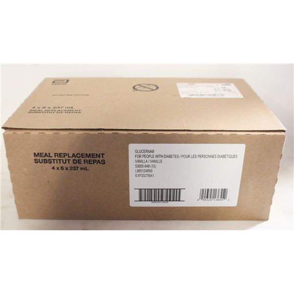 LOT OF 24 GLUCERNA MEAL REPLACEMENTS