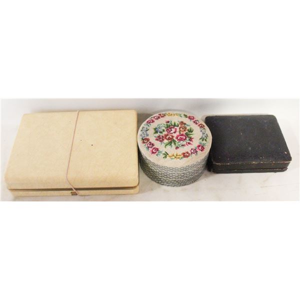 ESTATE ANTIQUE/VINTAGE JEWELRY BOXES