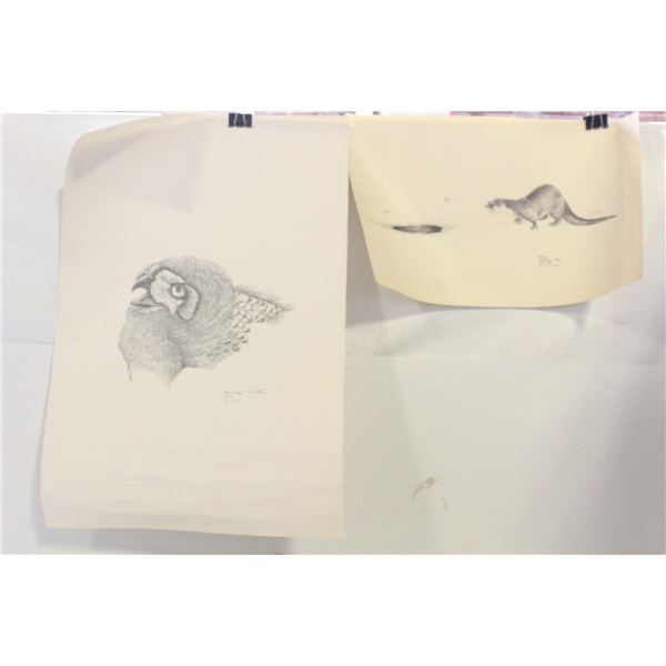 2 BRENDA CARTER SIGNED WILDLIFE