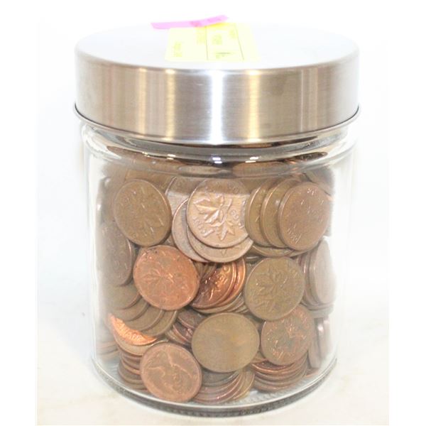 JAR FULL OF PENNIES