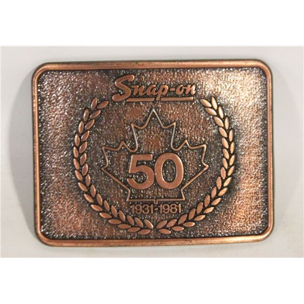 1981 SNAP-ON VINTAGE COPPET BELT BUCKLE