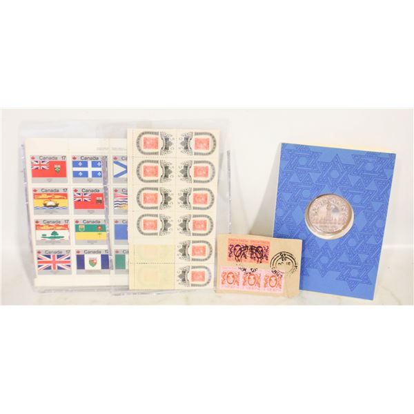 ESTATE OLD STAMPS + 1980 FRANKLIN MINT