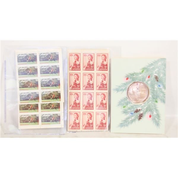 ESTATE OLD STAMPS + 1980 FRANKLIN MINT