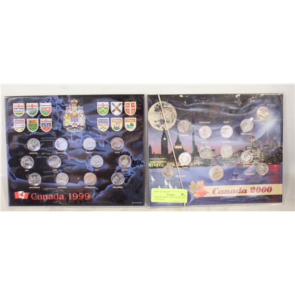 CANADA 2000 + 2001 COLLECTORS COIN SETS