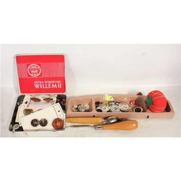 ESTATE SEWING + BUTTONS + ACCESSORIES