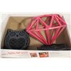 Image 1 : PINK METAL DECOR AND OWL COASTERS