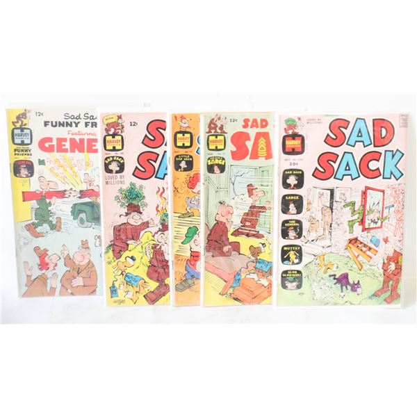 SAD SACK COMICS LOT OF 5