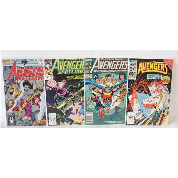 AVENGERS COMICS LOT OF 4