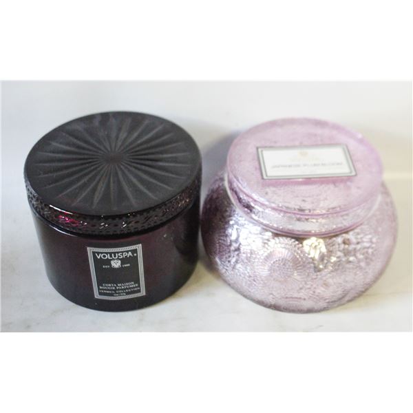 2 NEW - FANCY 2 WICK CANDLES