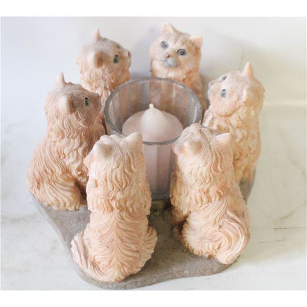CAT CIRCLE CANDLE HOME DÉCOR ACCENT