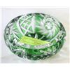 Image 1 : ASHTRAY EMERALD GREEN CUT-TO-CLEAR