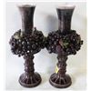Image 1 : PAIR OF WINE THEME SPECIALTY CANDLES