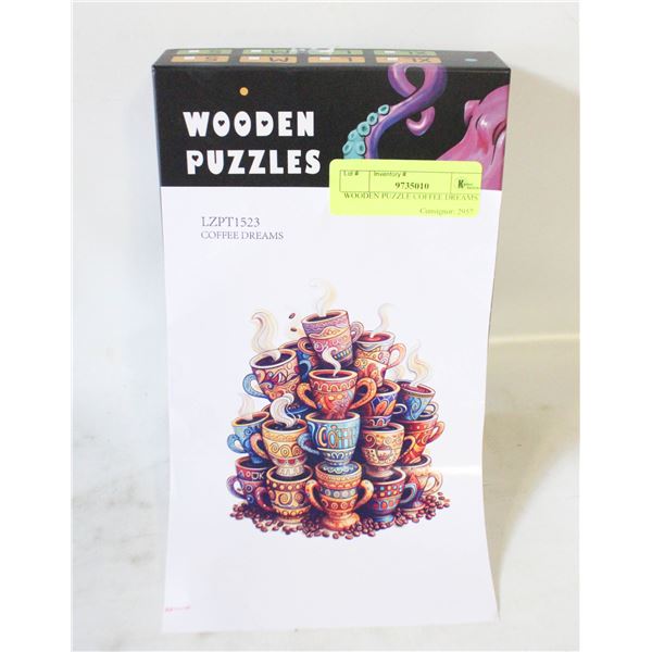 WOODEN PUZZLE COFFEE DREAMS
