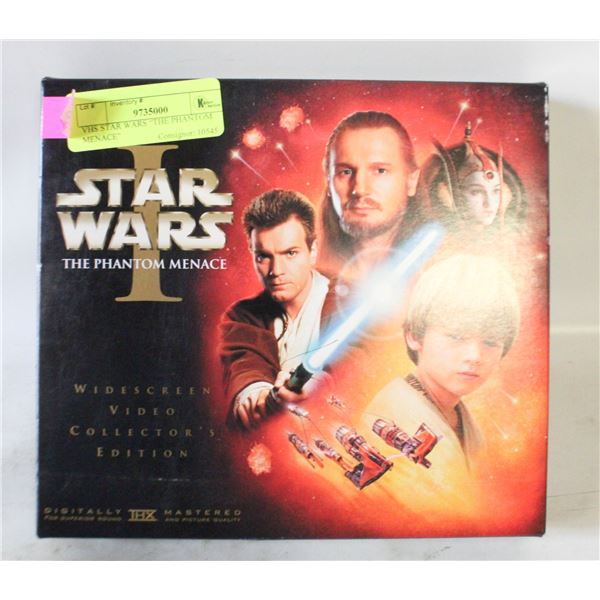 VHS STAR WARS “THE PHANTOM MENACE”