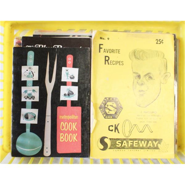 20 VINTAGE COOKBOOKS & PAMPHLETS