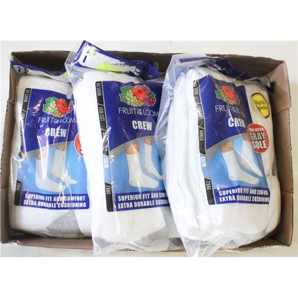 3X6PRS FRUIT OF THE LOOM NEW SEALED