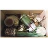 Image 1 : FLAT OF ORNATE CANDLES AND HOLDERS ETC