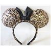 Image 1 : MINNIE MOUSE EARS - GOLDTONE/BLACK