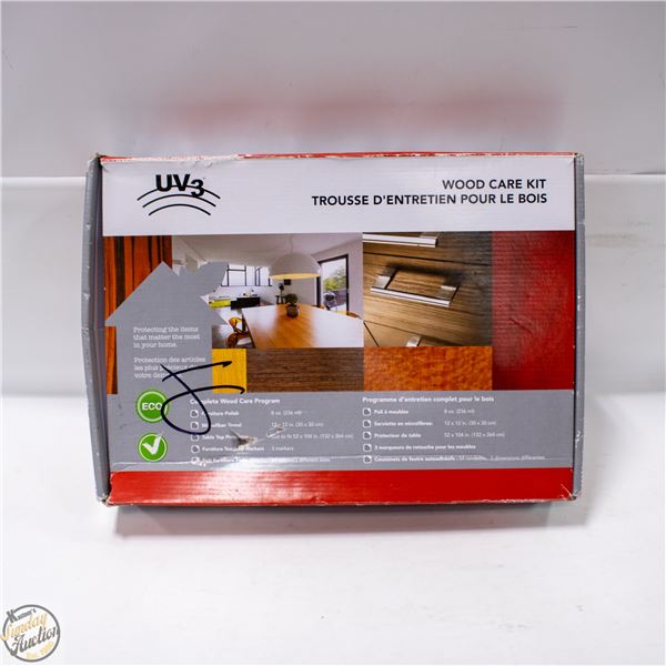 WOOD CARE KIT IN BOX (BOX OPENED)