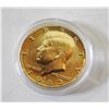 Image 1 : 1985 GOLD TONE JFK HALF DOLLAR COMMEMORATIVE
