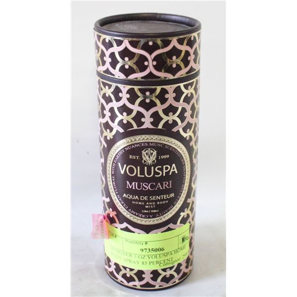 DESIGNER 3 OZ VOLUSPA HOME BODY SPRAY 85 PERCENT