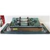 Image 1 : 20"X8" WALL CANDLE HOLDER X2 & DECO MIRROR 12"X