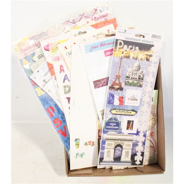 ASSORTED ESTATE SCRAPBOOKING STICKERS