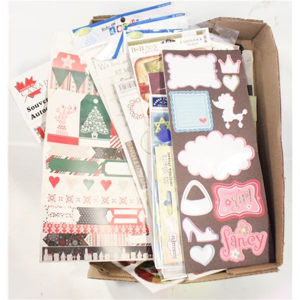 ASSORTED ESTATE SCRAPBOOKING STICKERS