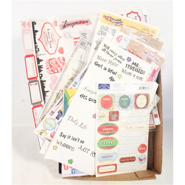 ASSORTED ESTATE SCRAPBOOKING STICKERS