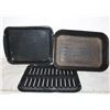 Image 1 : 2 ROASTING PANS, RECTANGULAR METAL