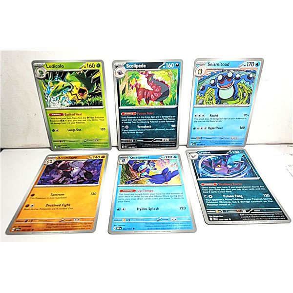 9)  LOT OF 6 STAGE 2 POKEMON PLAYING