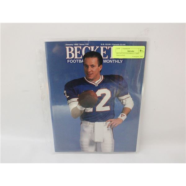 BECKETTE FOOTBALL CARD MAGAZINE