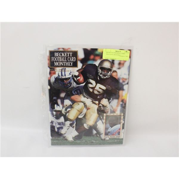 BECKETTE FOOTBALL CARD MAGAZINE MONTHLY