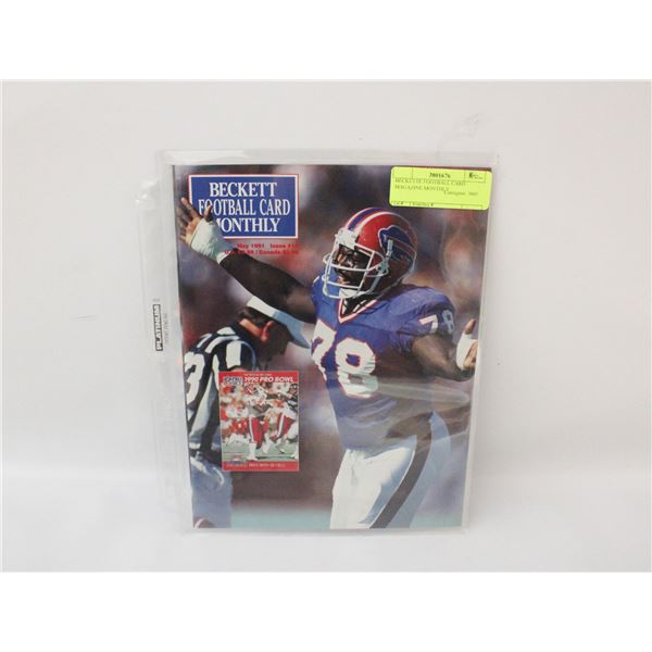 BECKETTE FOOTBALL CARD MAGAZINE MONTHLY