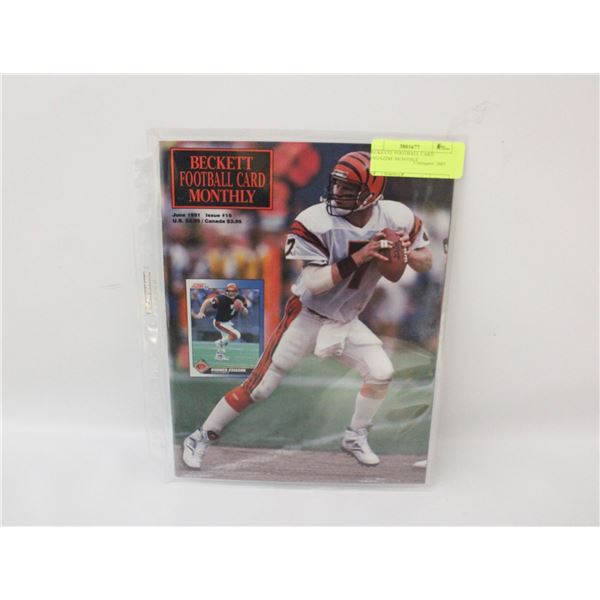 BECKETTE FOOTBALL CARD MAGAZINE MONTHLY
