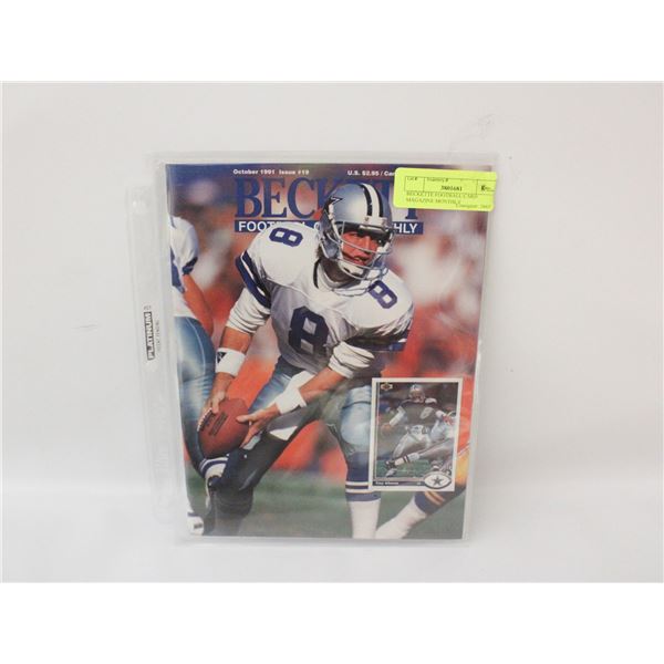 BECKETTE FOOTBALL CARD MAGAZINE MONTHLY