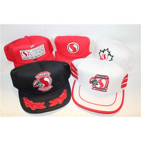 VINTAGE SAFEWAY HATS ALL TOGETHER-ESTATE