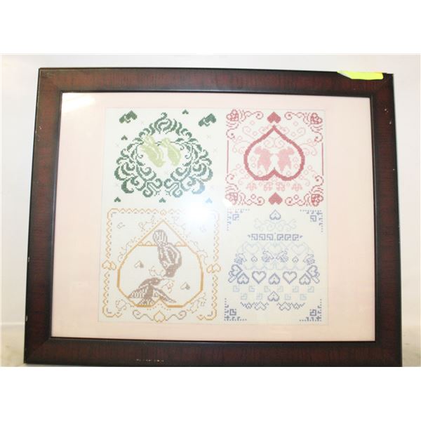 ESTATE HANDMADE PETIT-POINT/CROSS STITCH