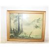 Image 1 : ESTATE FRAMED VINTAGE WALL HANGING