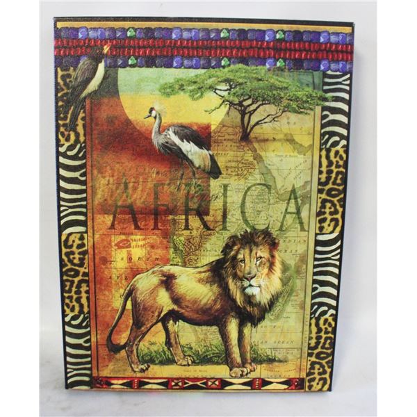 AFRICA LIONS WALL ART