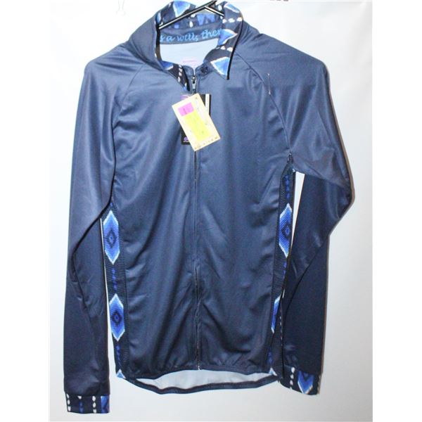 NEW LADIES XS CYCLING LONG SLEEVE ZIP UP
